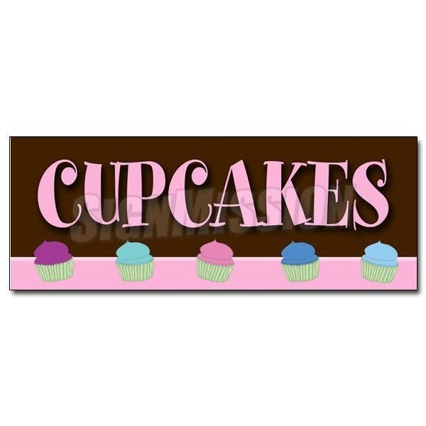 Signmission CUPCAKES DECAL sticker fresh baked cup cakes birthday sprinkles, D-12 Cupcakes D-12 Cupcakes